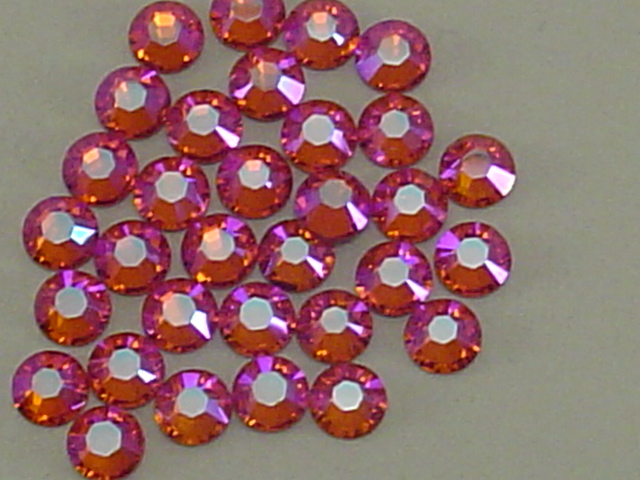 72 pcs. 20ss PADPARADASCHA GLACIER BLUE HOTFIX European Rhinestones